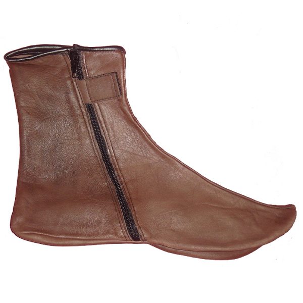 Leather Socks with Zipper